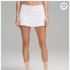 Lululemon Pace Rival Skirt White